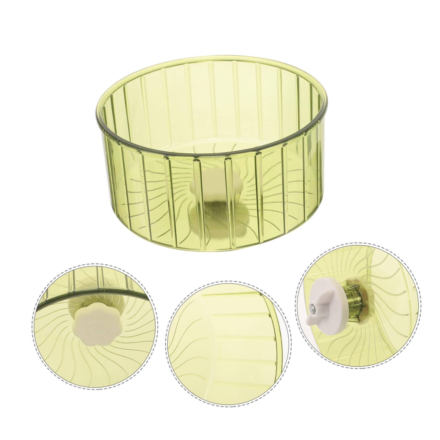 Yardwe 5 Piezas Rueda hámster Juguetes para Conejillos Indias Rueda para Chinchilla jerbo Conejillo Indias ratón Suministros para hámster Cristal