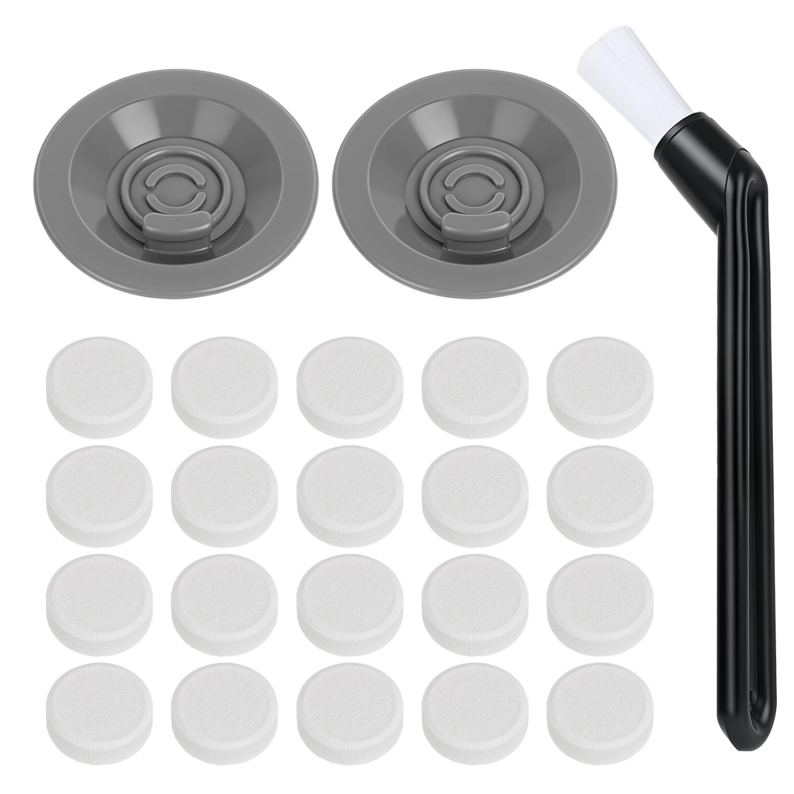2 Pcs Cleaning Disc,1 Group Head Cleaning Brush and Cleaning Tablets 20 Counts Compatible with Ninja Luxe Coffee Machine,Reusable 54mm Silicone Cleaning Pad,Universal Coffee Machine Handle Accessories