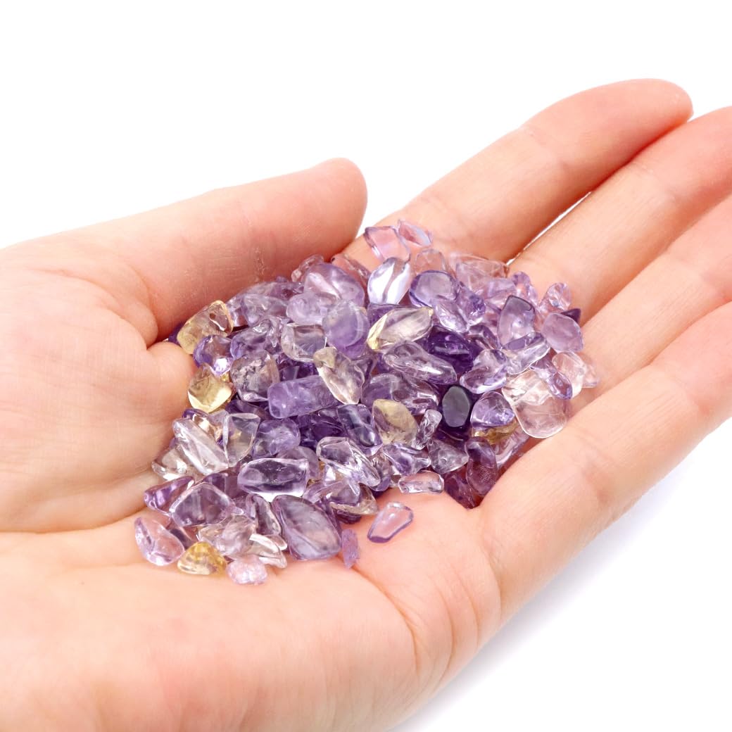 【高品質】アメトリン さざれ石(小) Amazon.co.jp: アメトリン さざれ石 100g サイズ小 AAA 紫黄水晶