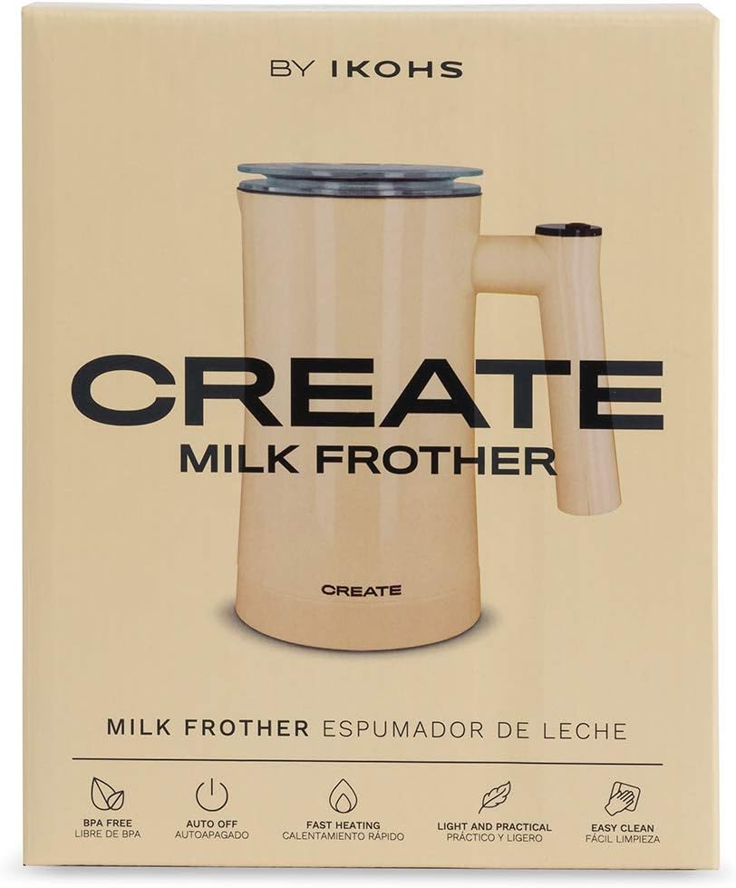 albstore.com.ve Amarillo 350 ml CREATE IKOHS MILK FROTHER para Leche  Vaporizador de Leche Eléctrico de Hacer Leche Fría y Caliente  Capuchino,Chocolate Café Espumador Leche Automático Espumador de leche Café  y té Batidoras