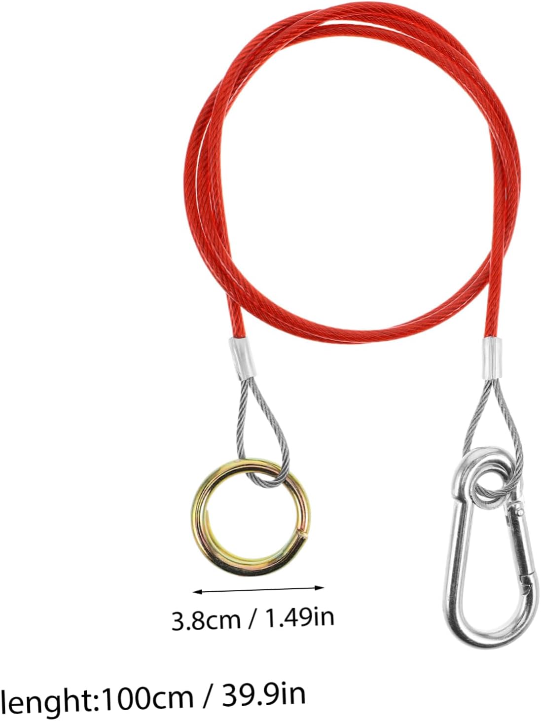 2pcs Trailer Safety Cable Hooks for Towing Brake Systems