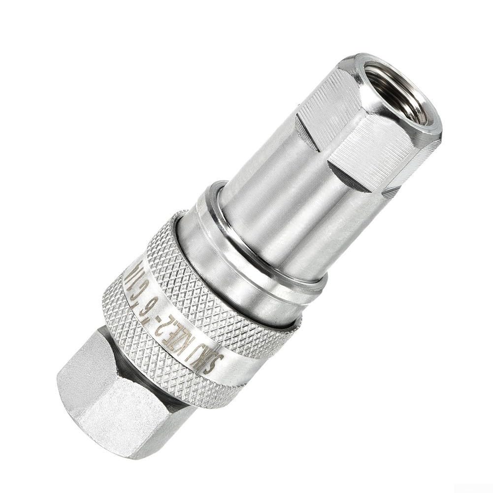 Hydraulic Quick Connect Coupler Set, Carbon Steel G1/4 Female Pipe Fitting for Industrial Hydraulic Systems, Construction Equipment, Forestry Machinery,