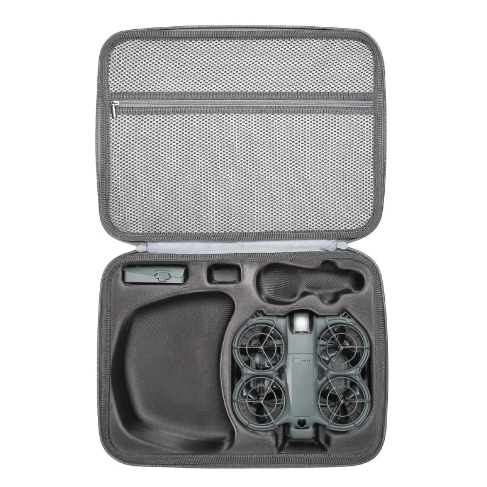 Bolsa de almacenamiento para DJI NEO 2, funda protectora antigolpes para gafas N3, funda de almacenamiento impermeable de viaje, funda de transporte rígida de poliuretano con correa para el hombro