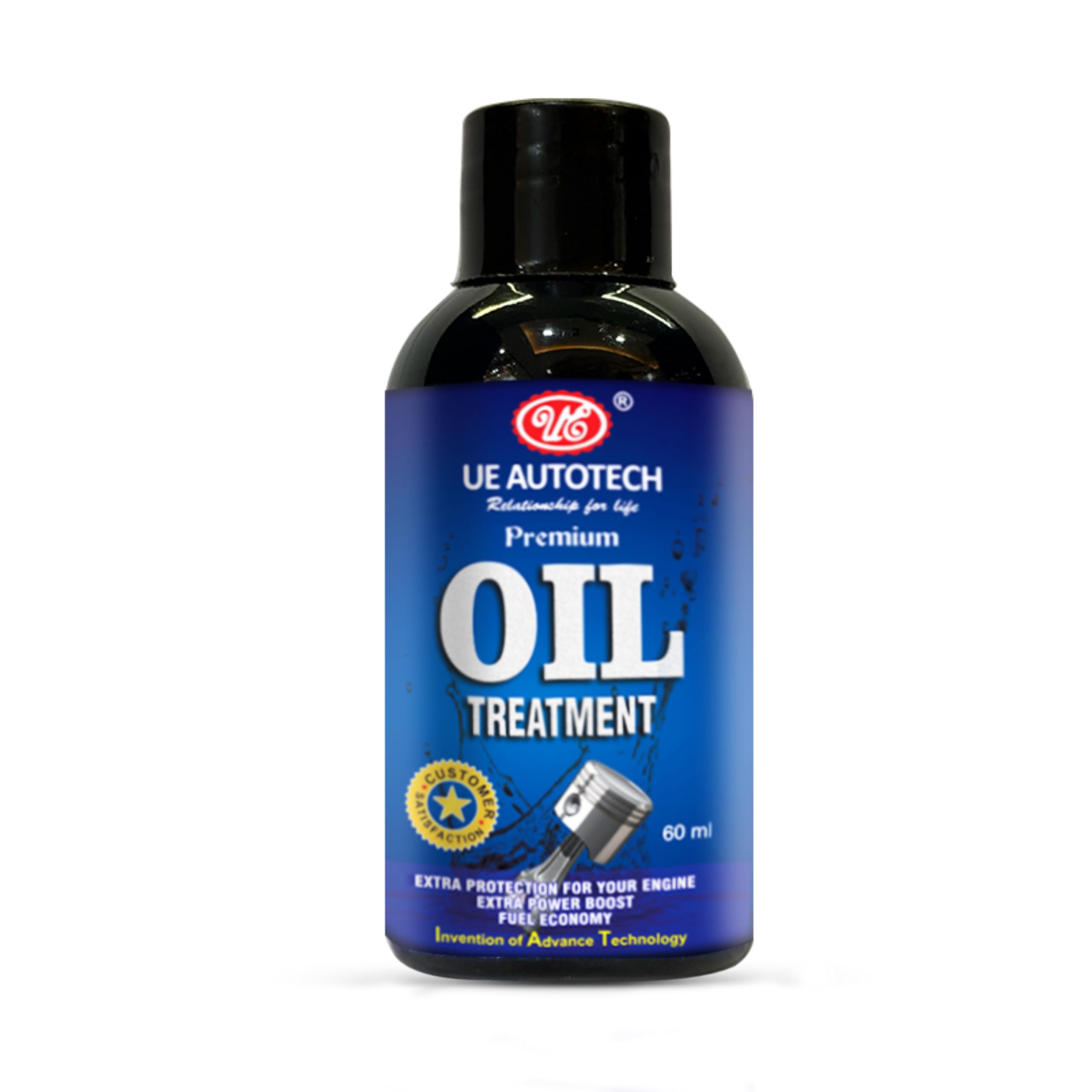 UE Oil Treatment 60 Ml – Premium Engine Oil Additive | Reduces Engine Wear, Boosts Power & Fuel Economy | for Petrol & Diesel | Best Sludge Remover & High Mileage Engine Protector Oil Treatment
