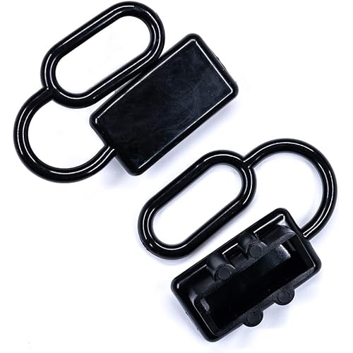 10 Pcs Rubber Cover Dust for 50 Amps Battery Quick Connector (Black)