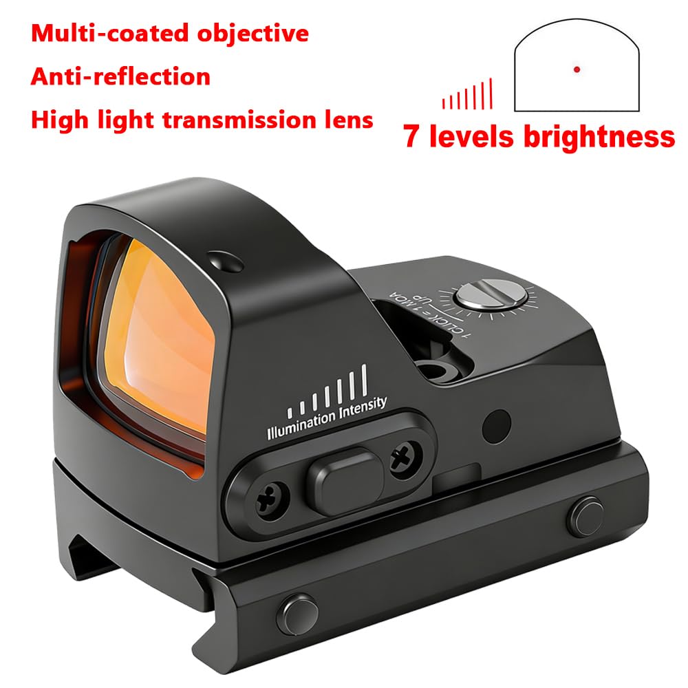 Paike Red DOT Sight 3.5 MOA Ottica Reflex Aperta Attacco 20mm