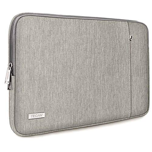 TECOOL Housse pour Ordinateur Portable, Pochette de Protection Complète Sacoche pour 2016-2019 MacBook Pro 15, 14 Pouces Netbook Ultrabooks Huawei Lenovo Dell HP Acer ASUS, Gris