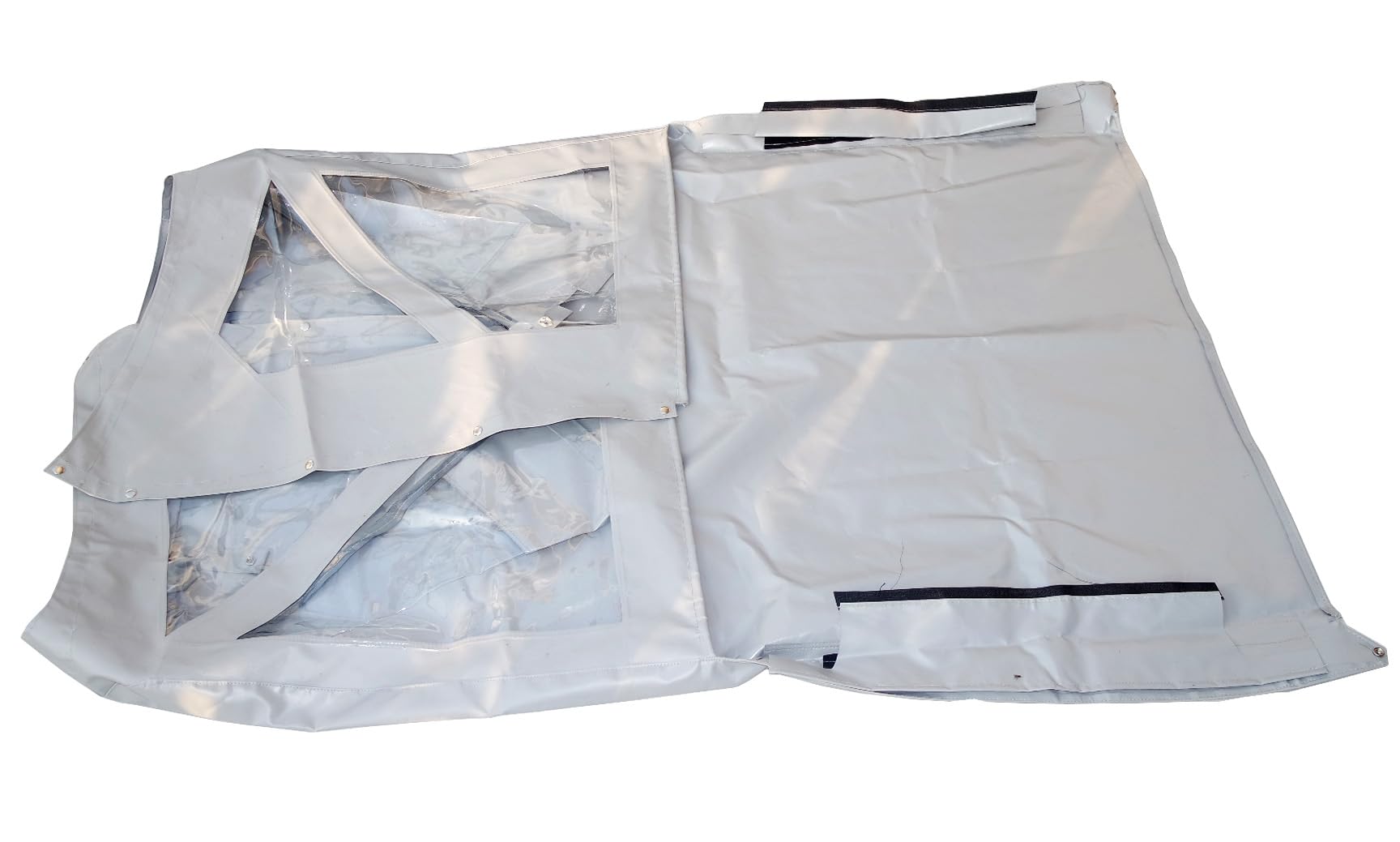 AEspares Copertura del tetto superiore morbida grigia del corpo corto compatibile con Suzuki Samurai Sj410 Sj413