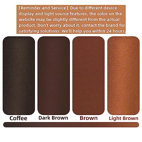Shagoom Leather Repair Patch, 17X79 Inch Repair Patch Self Adhesive Waterproof, Diy Large Leather Patches For Couches, Furniture, Kitchen Cabinets, Wall (17X79 Inch, Dark Brown) #TOP3