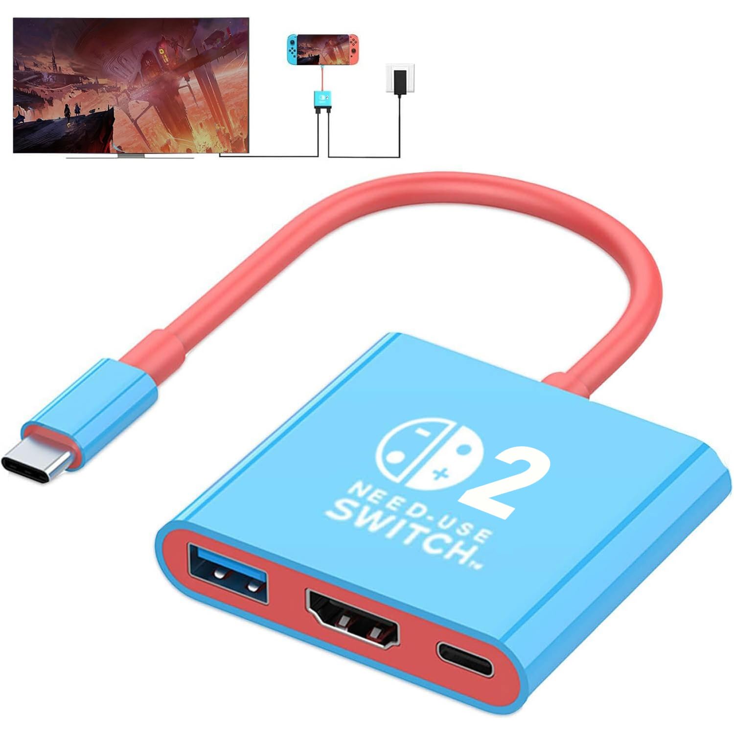 Amazon.co.jp: Switch 2用ドック【3in1多機能】スイッチ 2 ドック