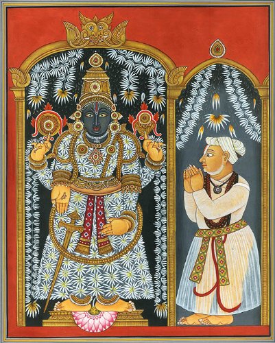 Lord Venkateshvara Balaji de Kailash Raj : sublimez vos murs vides avec une aquarelle unique
