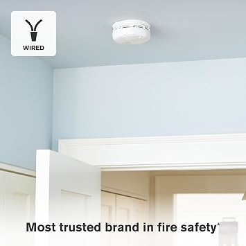 First Alert Hardwire Smoke Alarm, Dual Sensor | SM300, AA Battery Backup