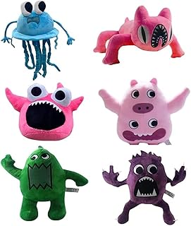 Garten of Banban 3 Horror Monster Soft Stuffed Doll,7.8'' Garten of Banban 3 Plush Garden Stinky Joel,Garten of Banban Hunter Tim,Banban Garden Tight Andrew for Kids Adults * (Color : 6PCS)