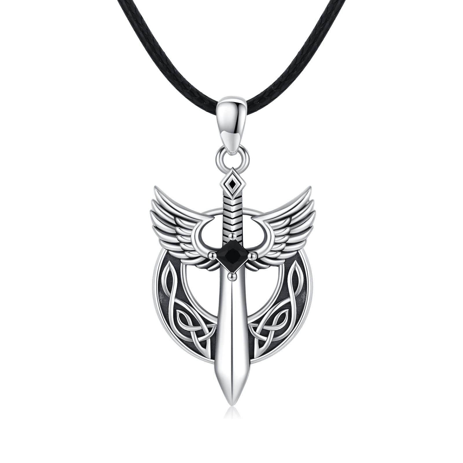 Wikinger Anhänger Halskette 925 Sterling Silber Nordische Viking Kompass Halskette Wikinger Pfeilspitze Schmuck für Mann Freund Bruder Damen