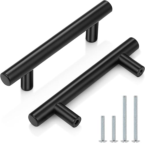 Probrico - Manija plana para alacena jalador para gabinete de cocina jalador de barra en T y manijas para jalar