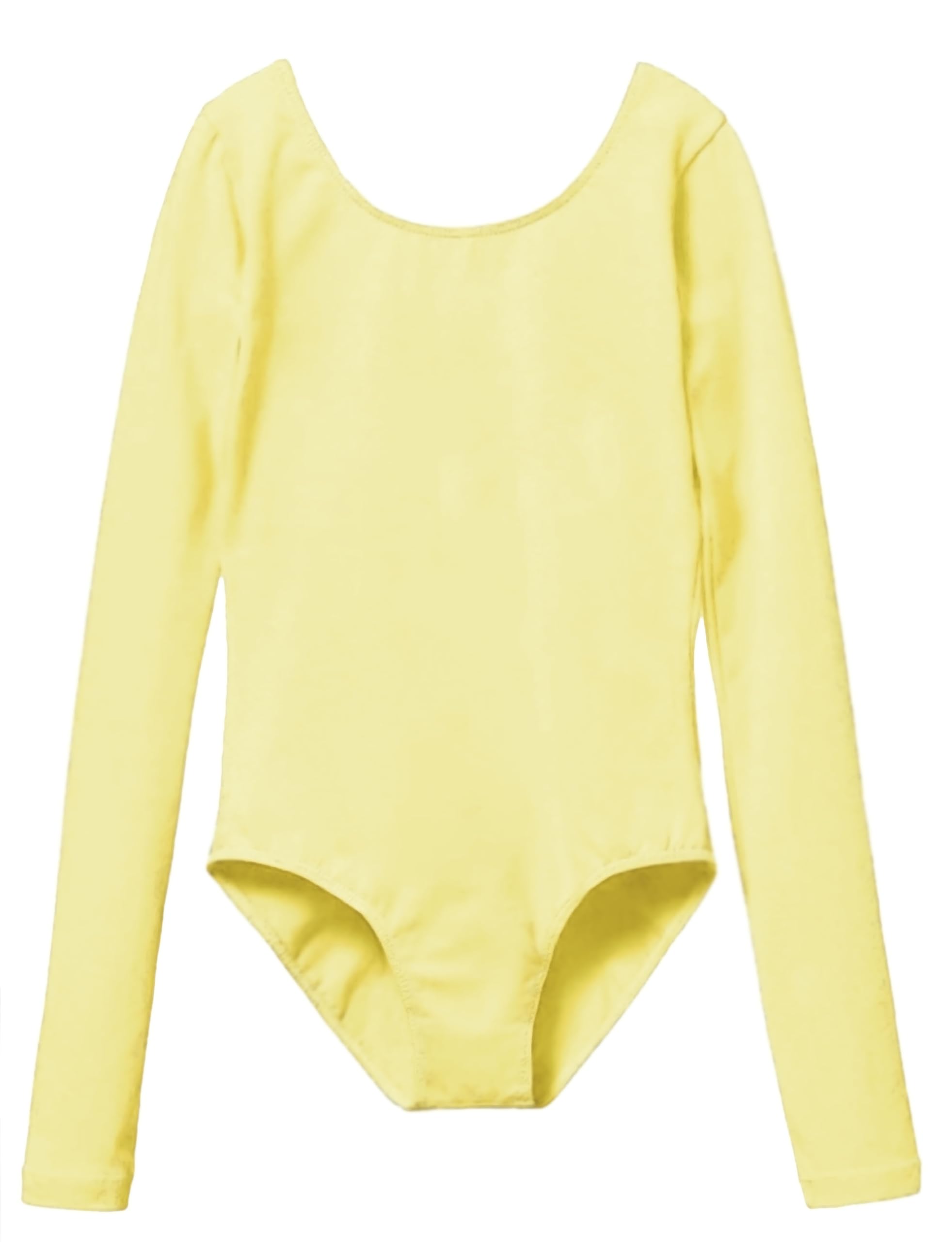 MdnMd Girls Classic Long Sleeve Leotard for Ballet Dance Gymnastics Toddler Kids Outfits