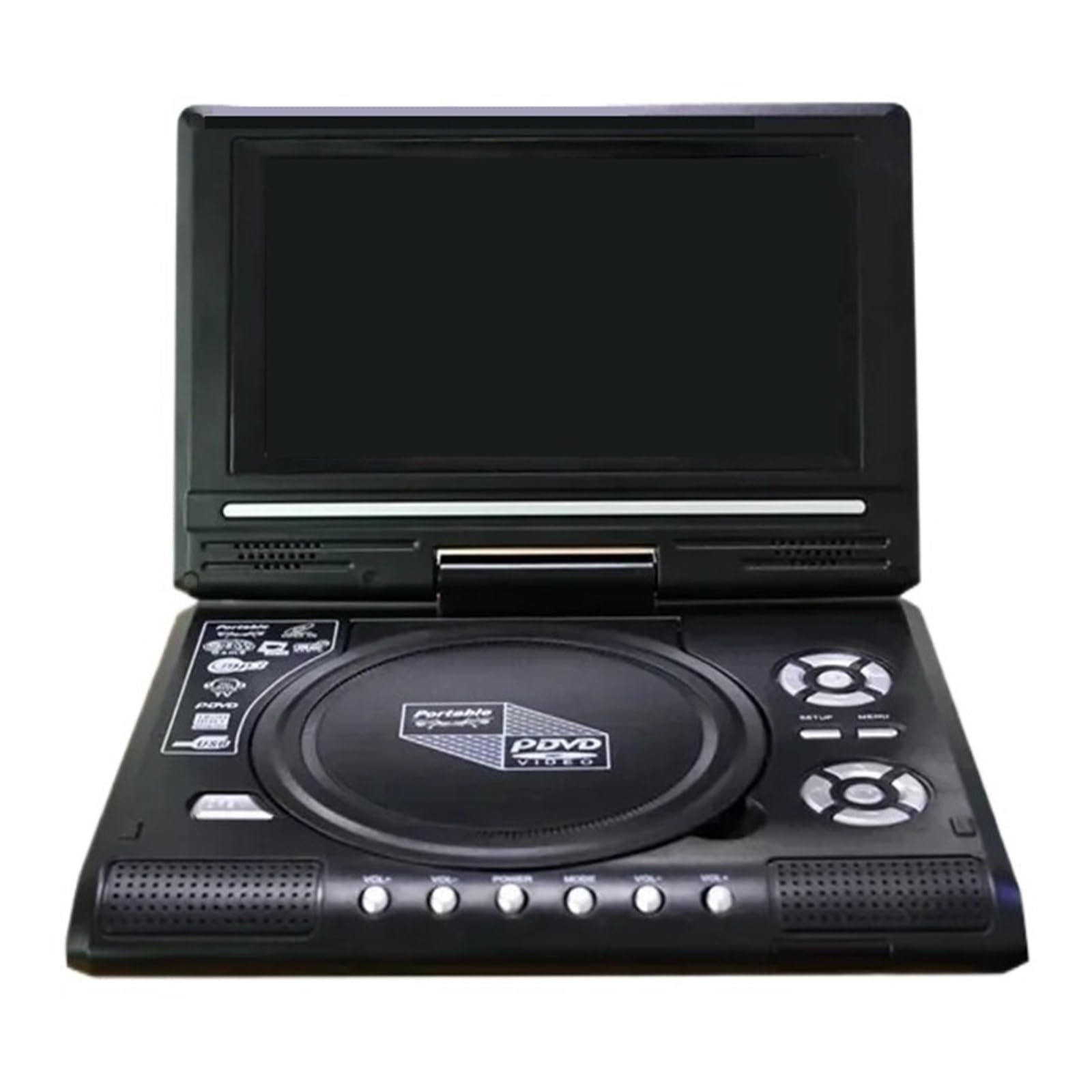 Przenośny Odtwarzacz DVD 7,8/9,8 Cala, Ekran Obrotowy O 270 Stopni, Wideo HD, Podróżny Mini CD, Kino, Radio Wyczyść Proces Odtwarzania(7.8 inch)