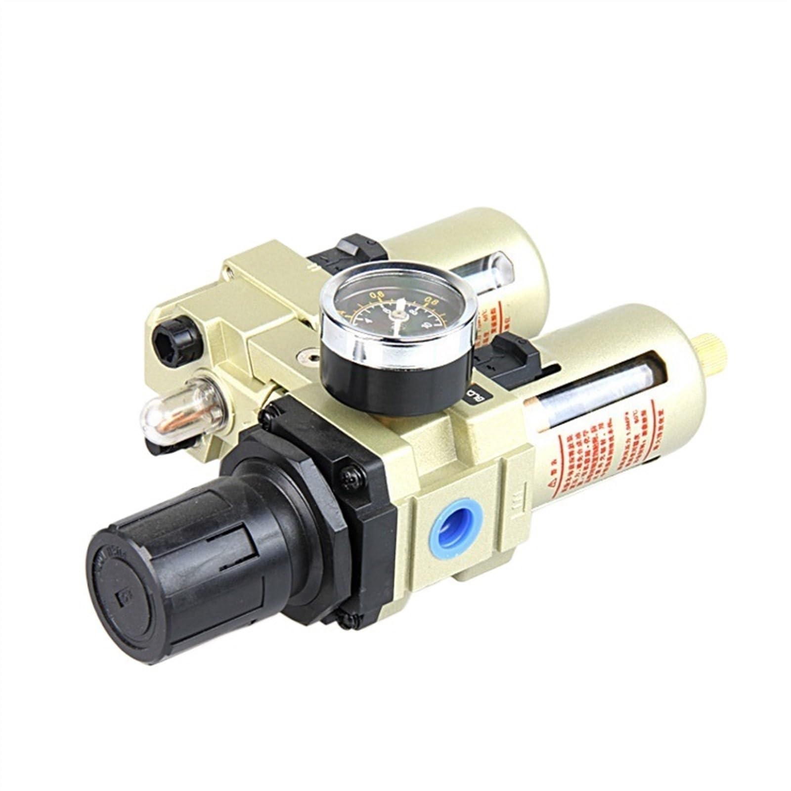 AC3010-02 1/4 "PT filtro de aire de compresión procesador de fuente de gas neumático AC4010 1/2" separador de agua y aceite de dos juntas(AC5010-10,Automatic drain)