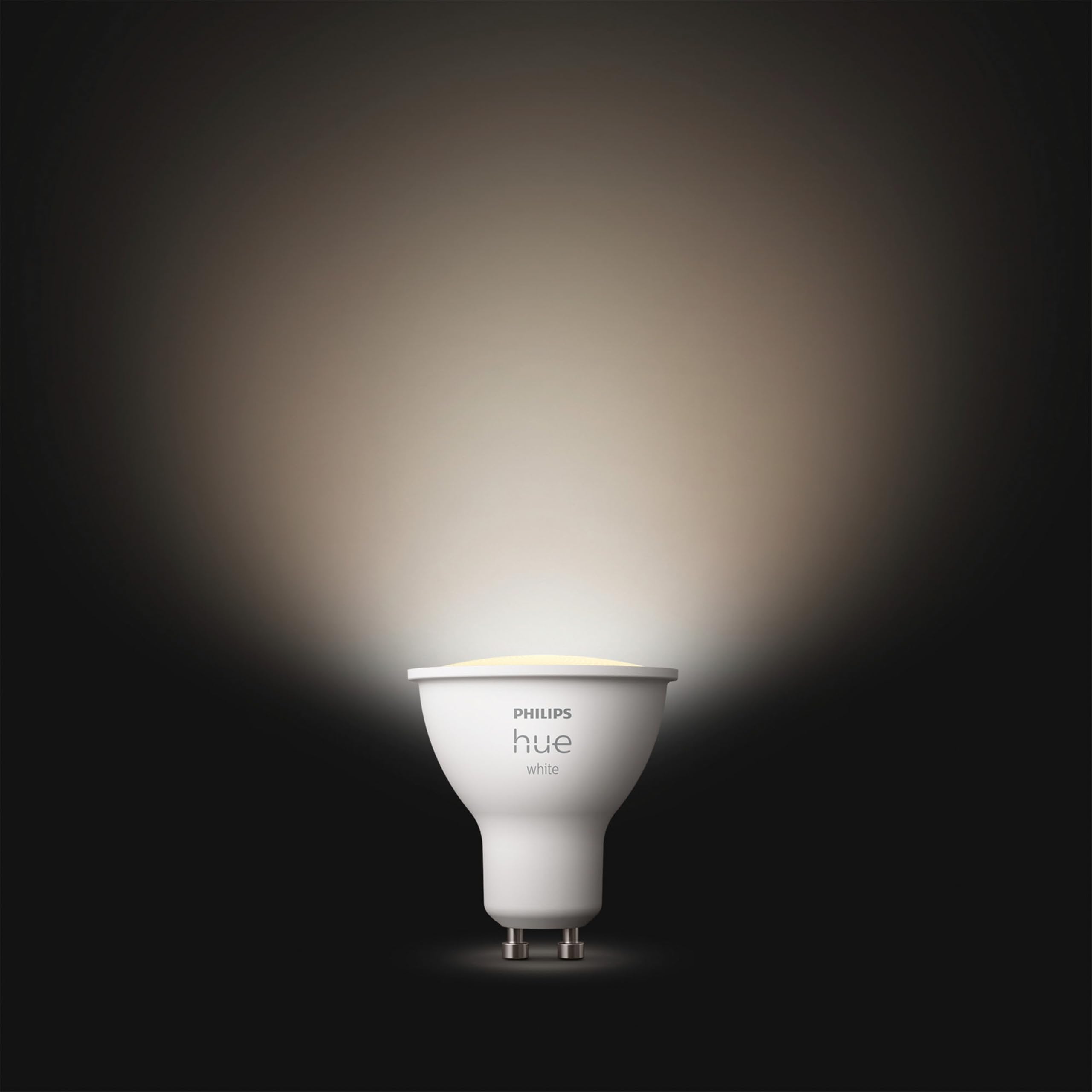 Philips Hue Paquete ventaja - GU10 - con 4 focos LED - Luz blanca cálida - Incluye Hue Interruptor rotativo (Negro) - Hue White
