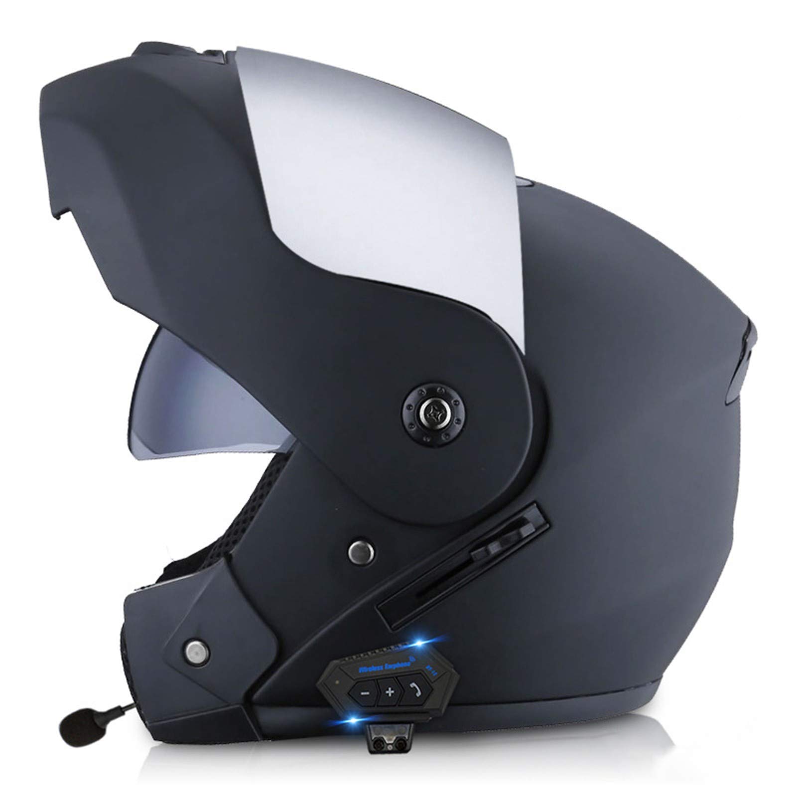Buy Motorcycle Bluetooth Helmets, Modular Flip Up Dual Visors Full Face Helmets, DOT Approved