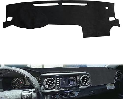 auovo Cubierta de salpicadero compatible con Toyota Tacoma 2016 2017 2018 2019 2020 2021 2022 2023 cubierta antideslizante para salpicadero cubierta