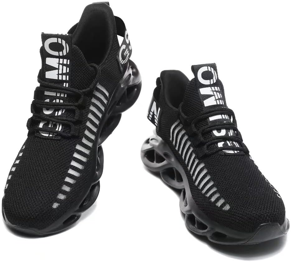 Jakcuz Women's Lace Up Walking Shoes Breathable Ultra Lightweight Sport Casual Ladies Girls Fashion Platform Sneakers - Image 4