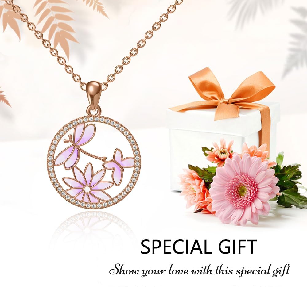 Butterfly Silver Necklace for Women