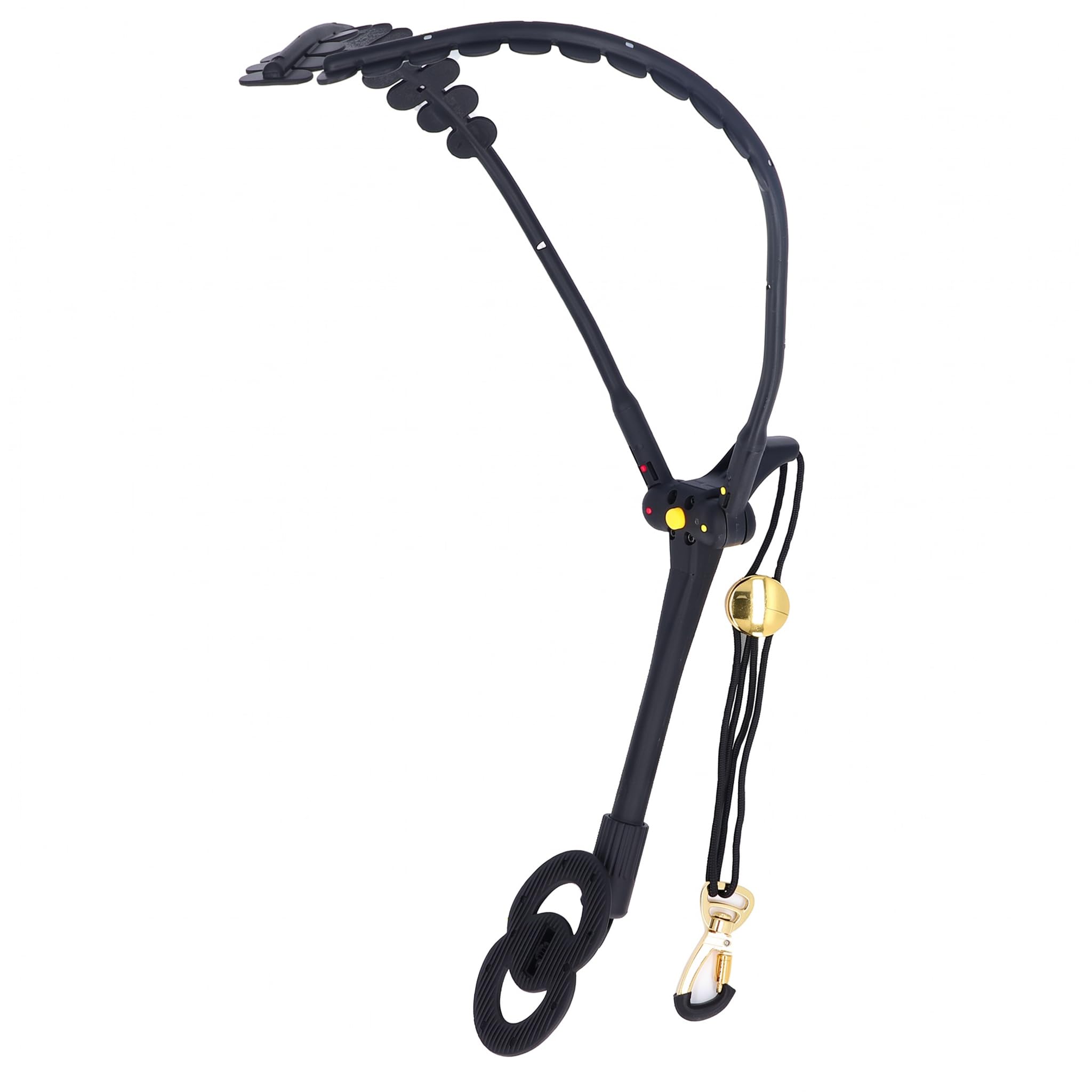 Sangle tour de cou réglable pour saxophone double harnais avec pivot à 360° et mousqueton en métal, bandoulière confortable pour saxophone alto et ténor