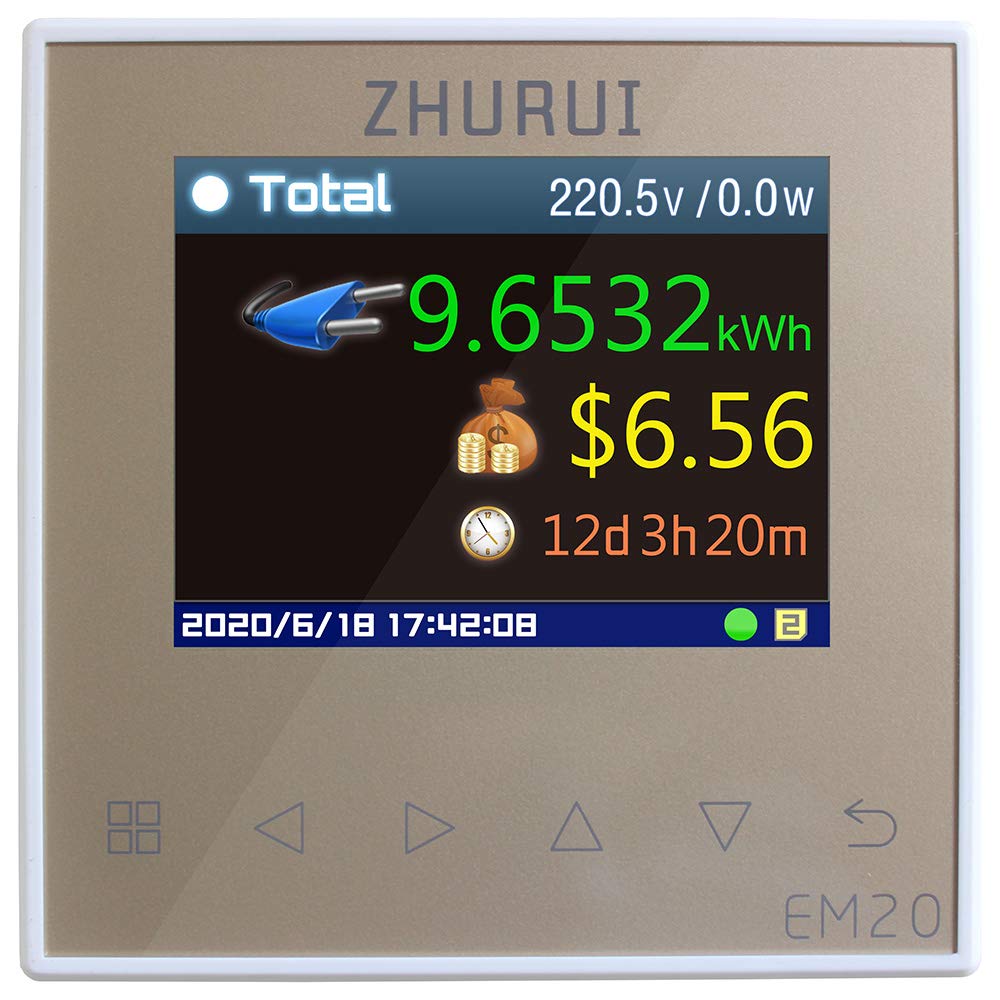 Miernik energii EM20/monitorowanie energii elektrycznej w całym domu /40/60/80/120A/ miernik zużycia energii elektrycznej/23 jednostki walutowe (EM20)