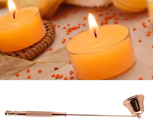 Miniatura 2 de TOPINCN Snuffer de velas, accesorio para extintor de velas con mango largo, hierro en forma de campana, extintor de velas, mecha, apagador de llama,