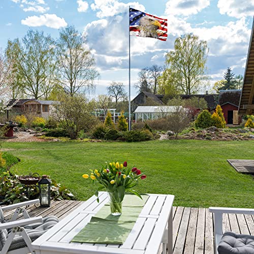 American Flags For Outside 3X5 Outdoor Usa Patriotic 3 Ply Flag God Bless America Us Flags, 4Th Of July Memorial Independence Day Double Stitched Freedom Eagle Flag With Brass Grommets For Patio Garden Yard Lawn #TOP7