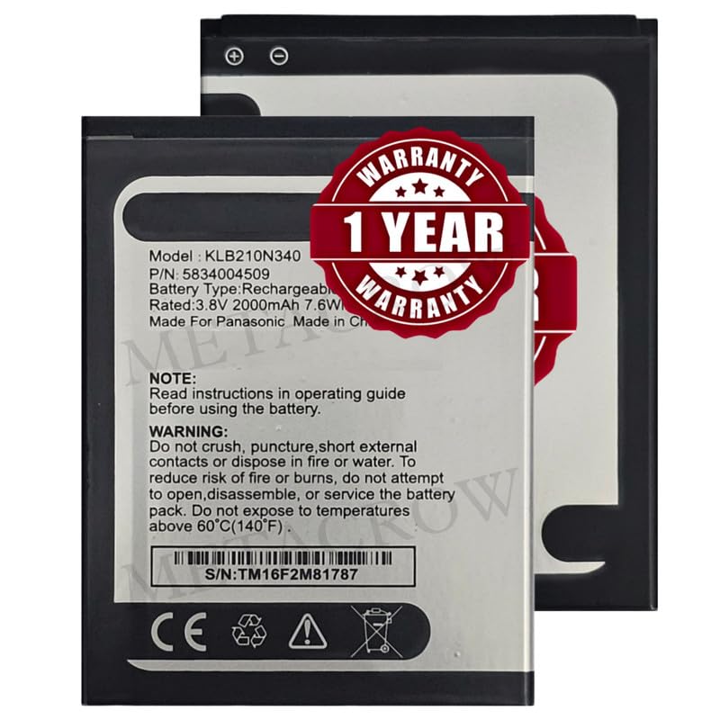 Image of Original KLB210N340 Battery Compatible for Panasonic Eluga I2 - (2000mAh) - 1 Year Warranty BC45