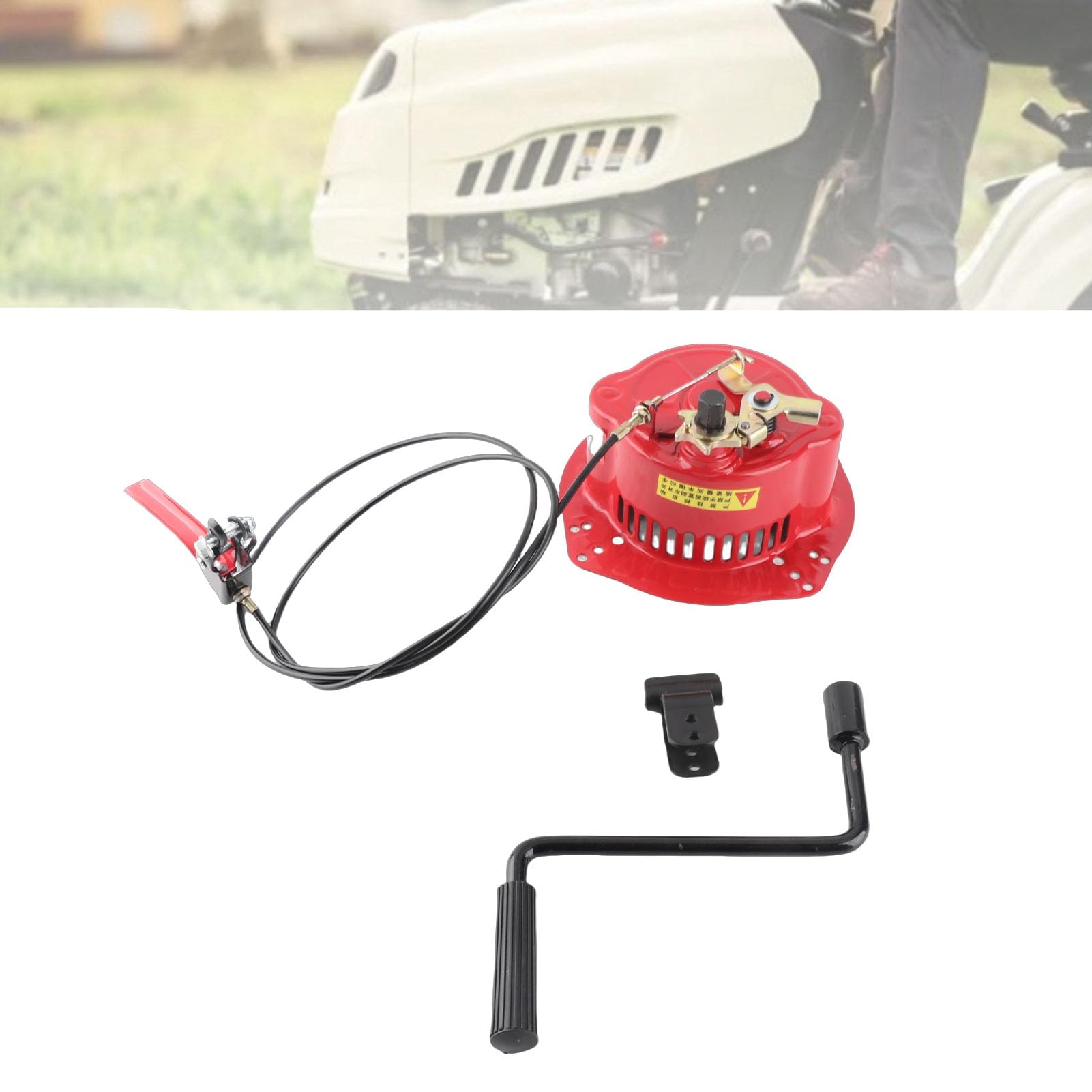 Zware Hand Crank Starter-vervanging voor 170F-195F-Motoren, Compatibel met Generatoren, Hoge Slijtage | Eenvoudige Installatie voor Verticale Luchtgekoelde Motoren