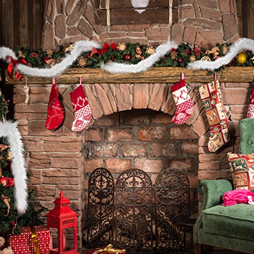 50 Feet Christmas Tinsel Garland Christmas Garland Tree Decorations Tinsel Garland For Outdoor Or Indoor Use Christmas Holiday Decor (White) #TOP6