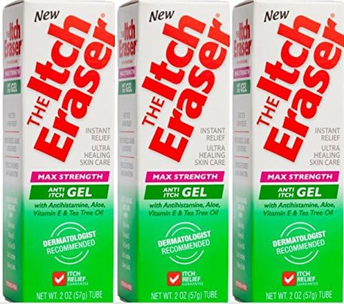 The Itch Eraser Max Strength Gel – Steroid-Free Anti-Itch Gel with Antihistamine for Fast Itch Relief