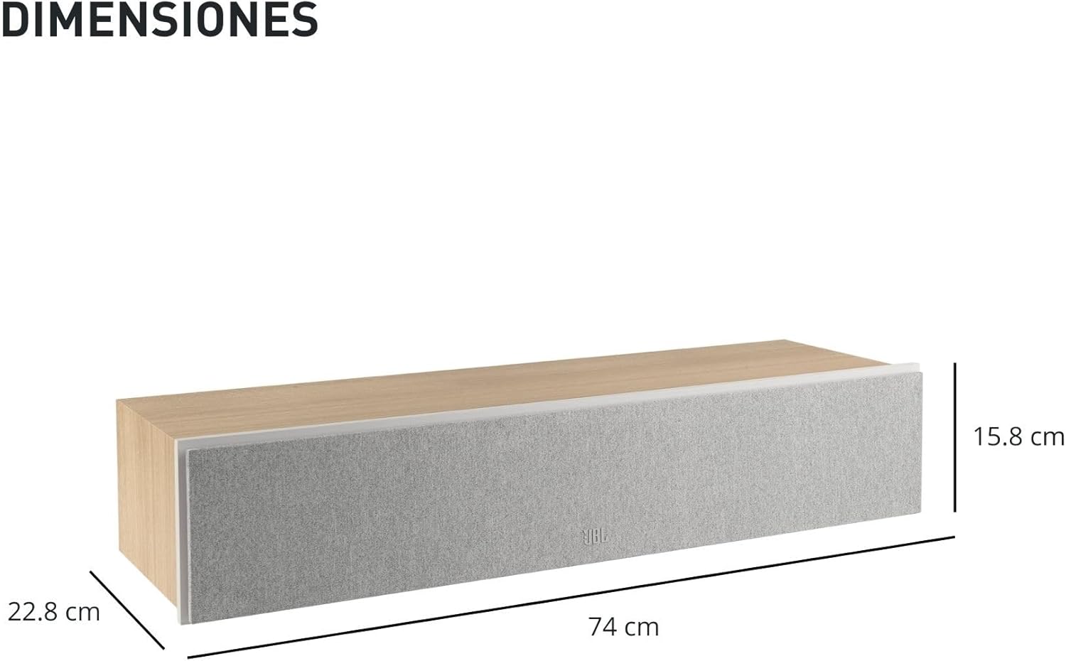 JBL Stage 2 245C 2 Way Quad 4.5 Inch Center Channel Loudspeaker (Latte)