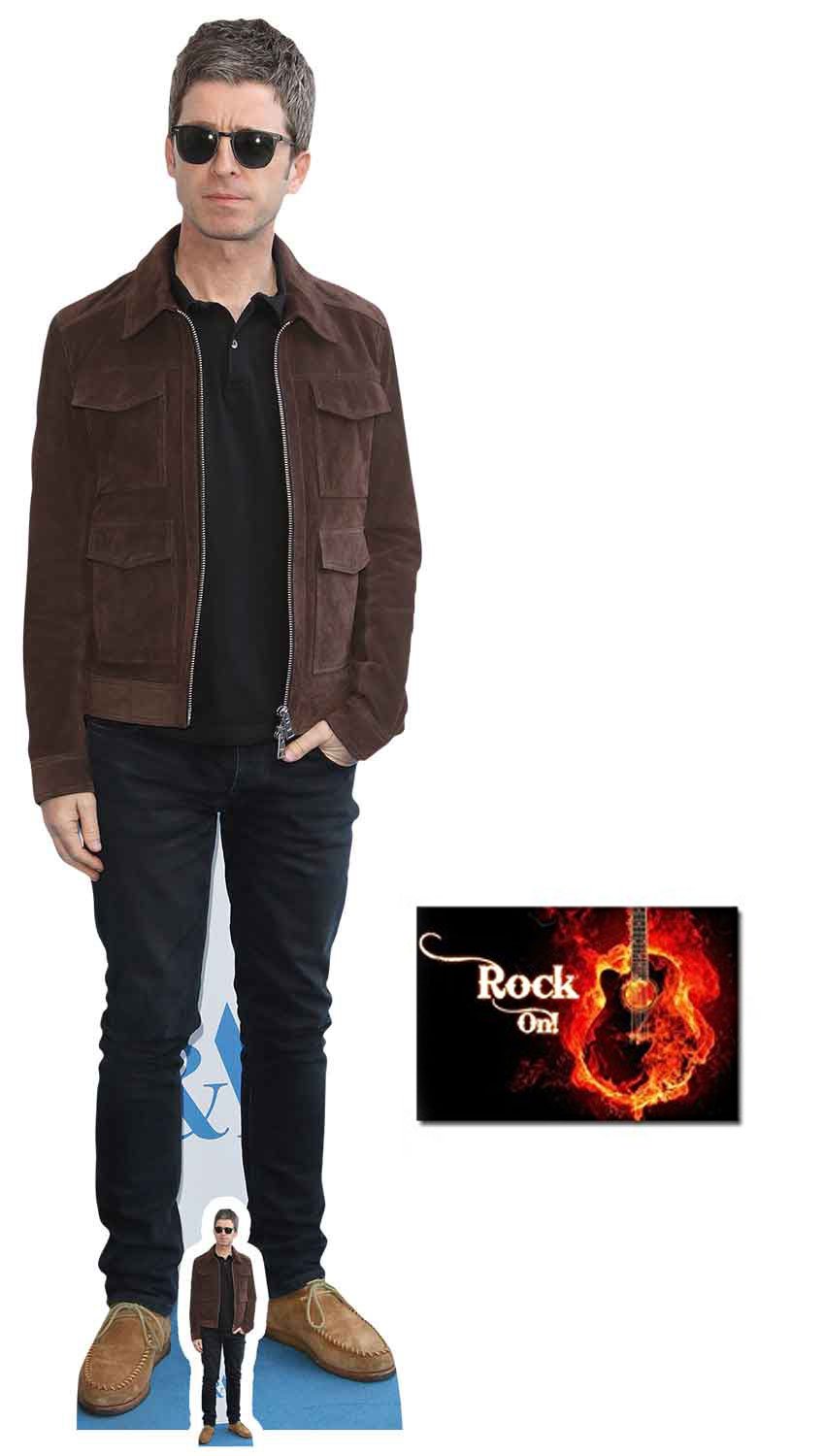 Bundlez-4-Fanz Fan Packs Multicolor Fan Pack - Gallagher Brother Noel Lifesize And Mini Cardboard Cutout/Standup - Includes 8X10 Star Photo