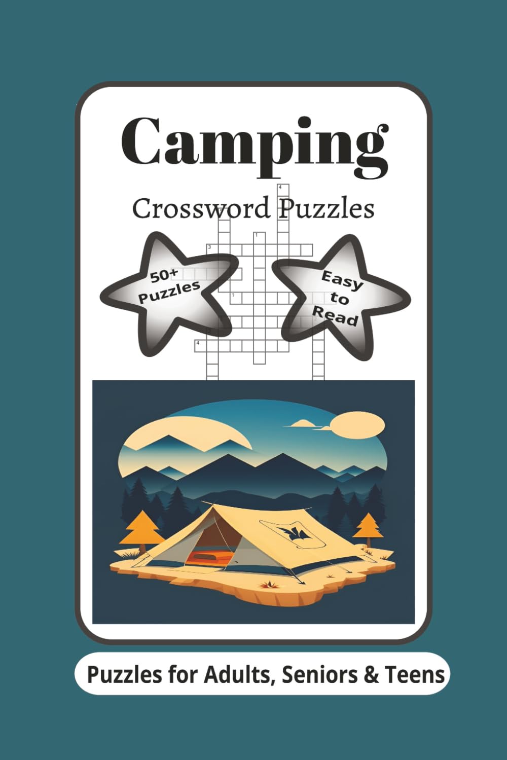 Camping Crossword Puzzles: Crossword Puzzles with easy to Read about Camping, Wildlife, Outdoor and more, A captivating collection of clever clues and ... and provide relaxing entertainment.