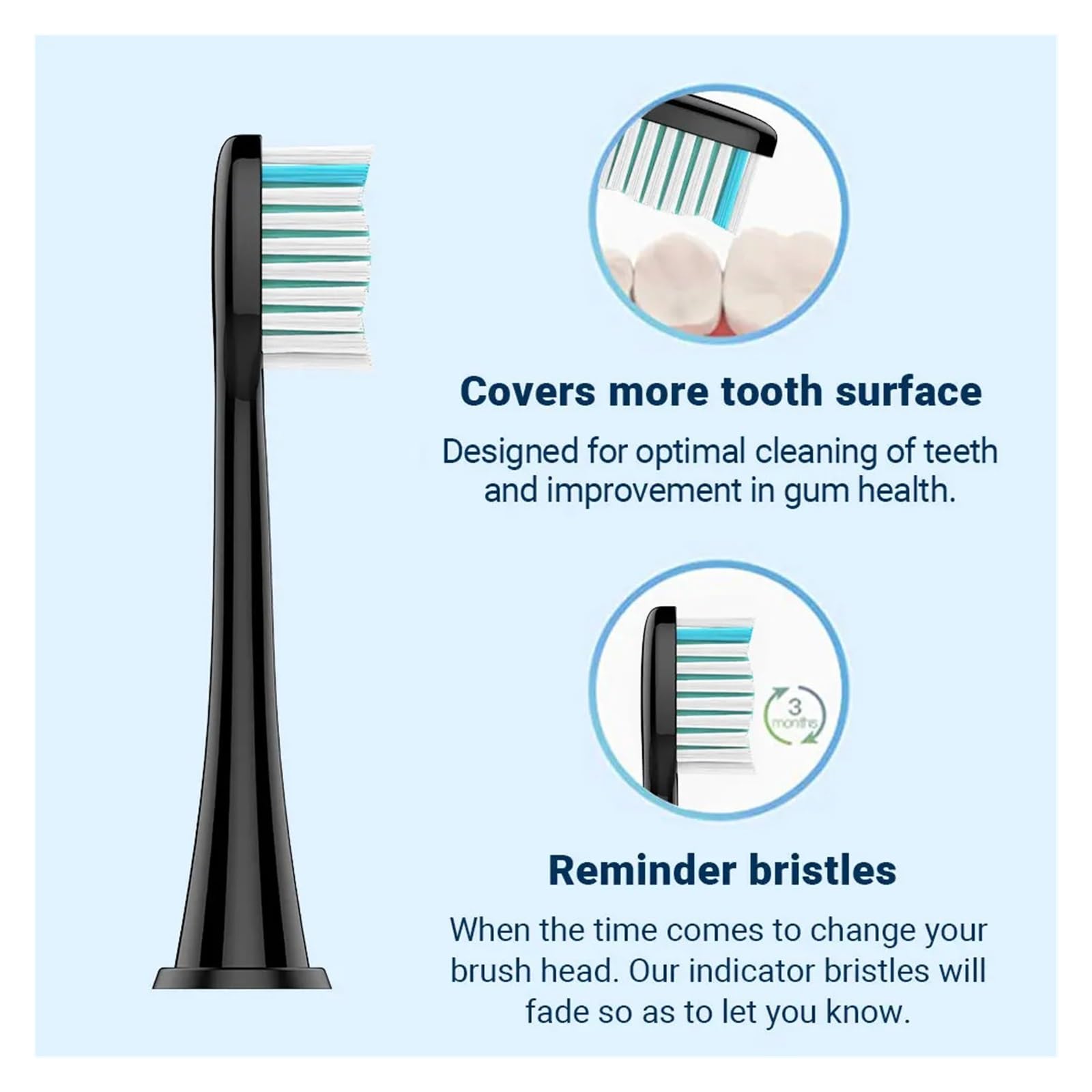 Cabezales De Cepillo De Repuesto De 8/12/16 Piezas, Compatibles Con Phili, Sonic Care DiamondClean HX3/HX6/HX9 Series Cabezales De Cepillo De Dientes Eléctricos, Cabezales De Cepillo(16pcs white)
