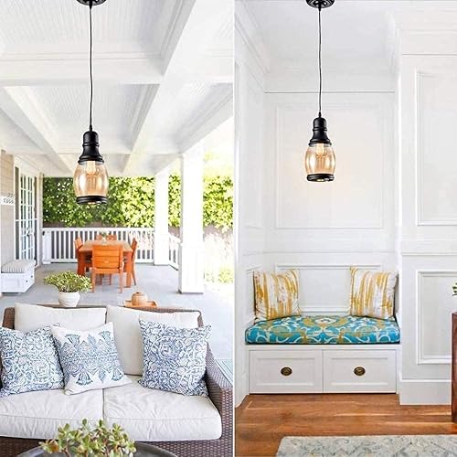 Miniatura 2 de Personality Billiard Glass Pendant Lamp Industrial Retro Metal Ceiling Hanging Light Fixture Antique Cafe Bar Chandelier Lighting