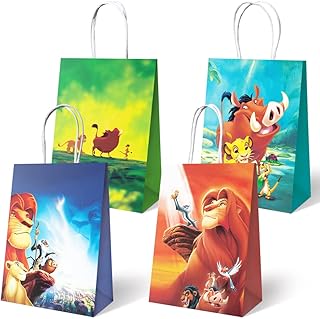 Lion King Themed Paper Gift Bags for Birthday Party Favors