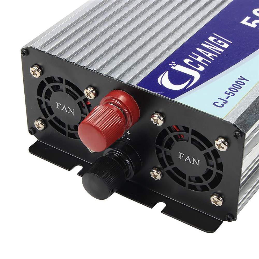 Inverter a onda sinusoidale pura (3000-6000W), 12/24 / 48/60 / 72V - 220V, trasformatore di potenza, schermo LCD + protezioni multiple, con cavo batteria,12V-6000W