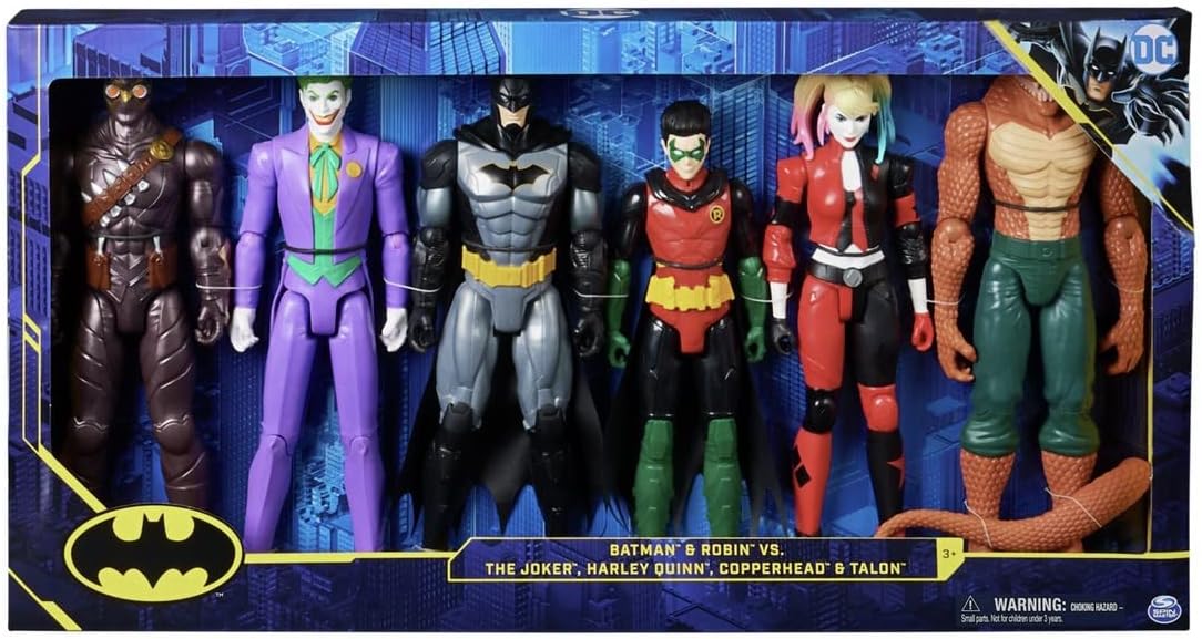 DC Batman 12 Inch Action Figures 6 Pack Gift Set