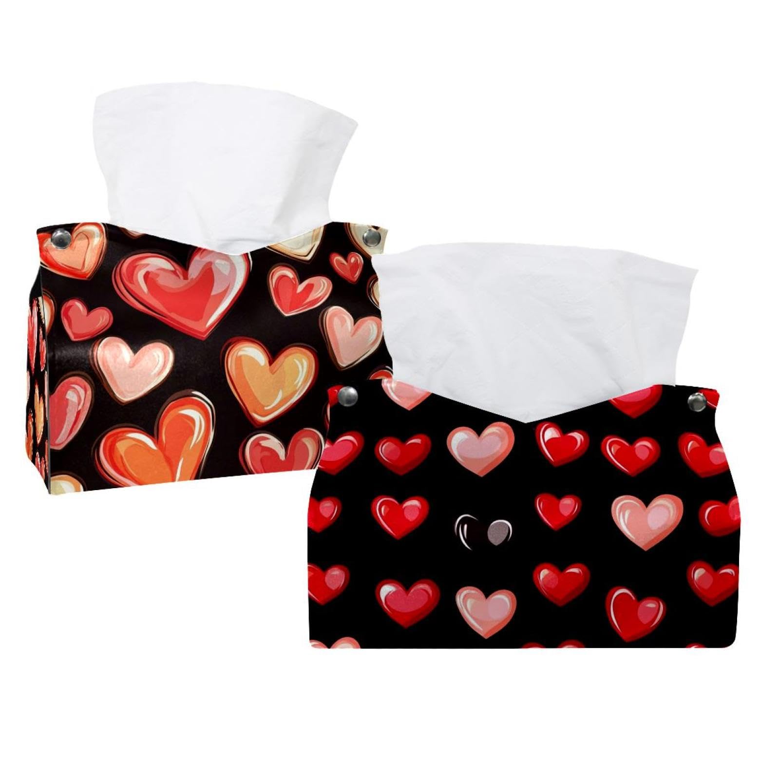 Boîtes à mouchoirs Saint-Valentin en cœur Barth, cadeau de table idéal