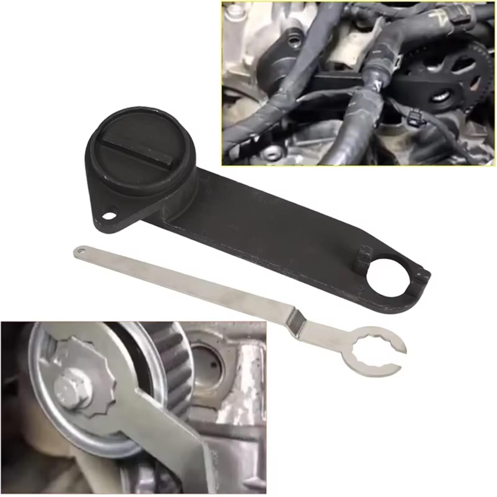 para EA211 1.2 1.4 TSI TGI Juego Herramientas Sincronización Árbol Levas Motor Dedicado con Correa T10476 T10477 Compatible con VW para Golf VII 2012 para Jetta 2012 Kit Calado Distribucion