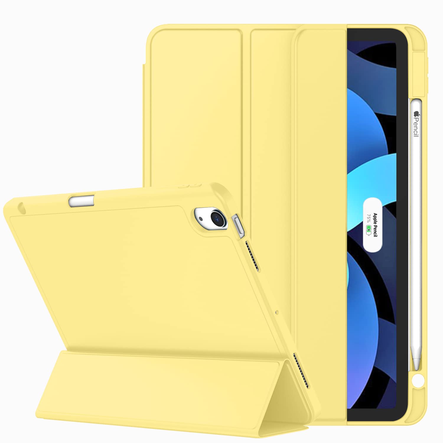 ZryXal iPad Air 11 Inch Case M3 2025 / M2 2024, iPad Air Case 5th Generation/4th Generation 2022/2020 10.9 Inch [Support Touch ID and Auto Wake/Sleep]