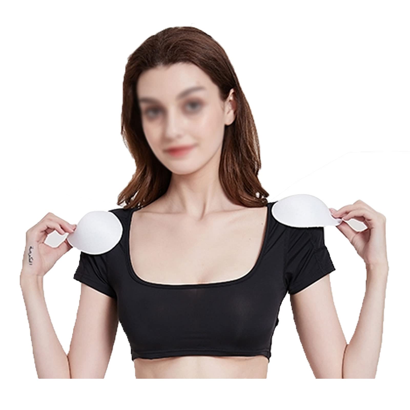 Top pour femmes 2 en 1 SNPP noir avec épaulettes intégrées en taille L