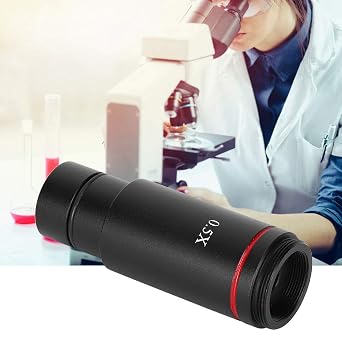 0.5X C Mount Microscope Camera Adapter Lens 25mm for Electronic Eyepiece CCD Camera