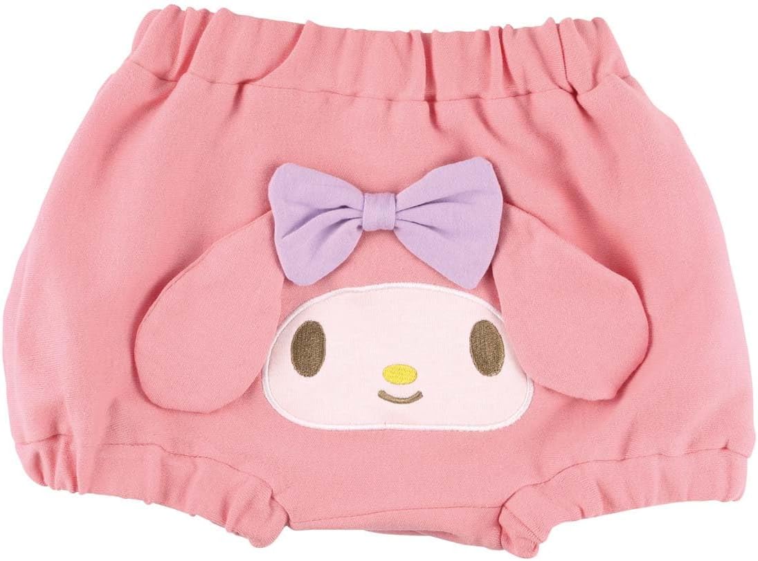 Skater CBBL1-A Die-Cut Baby Bloomers Pants, 100% Cotton, 31.5 - 35.4 inches (80 - 90 cm), Pumpkin Pants, My Melody