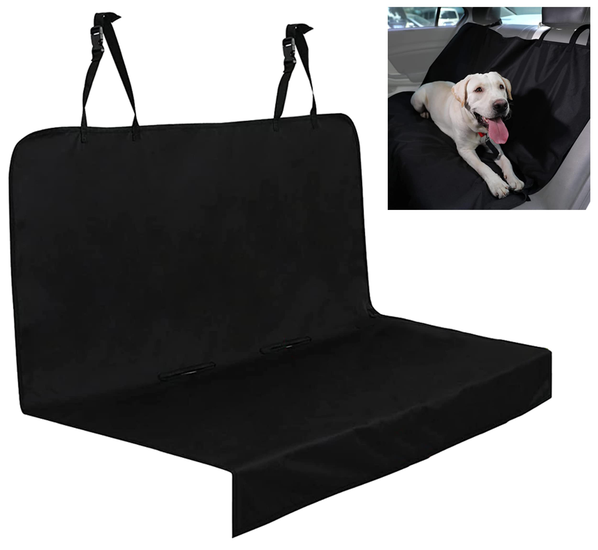 Auto Accessori Lupex Telo Coprisedile Auto Per Cane Gatto Universale 2in1 | 137x125cm | Auto e SUV | Amaca Copertura Protezione Sedili e Bagagliaio | Oxford Nero | Impermeabile Antigraffio